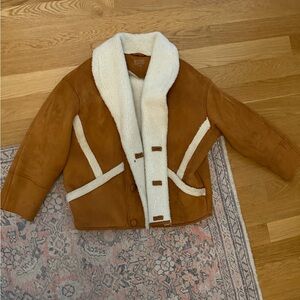 Brown Faux Shearling Jacket
